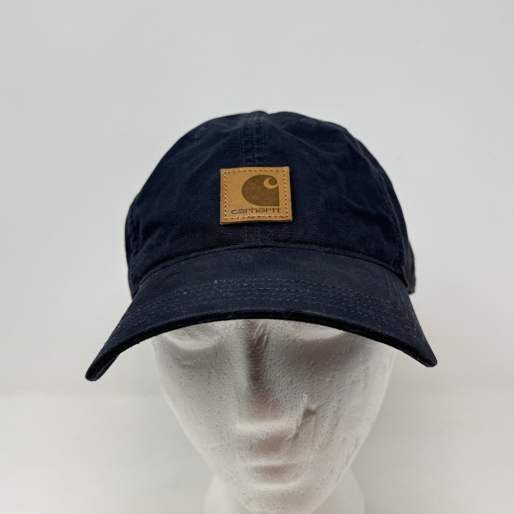 Carhartt Mens Odessa Baseball Cap Strap Back Navy Adjustable Workwear Hat OSFM